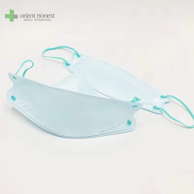 Disposable KF94 biodegradable face mask with color elastic earloop