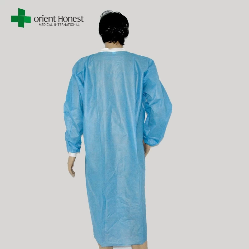 Disposable Lab coat with knitted cuffs medical manufacturer