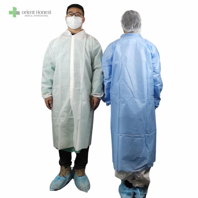 Disposable PP Lab Coat For Protection Hubei Manufacturer