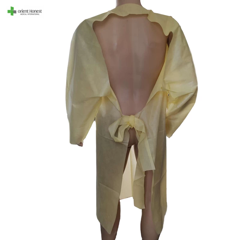 Disposable SMS isolation gown AAMI Level 3 standard