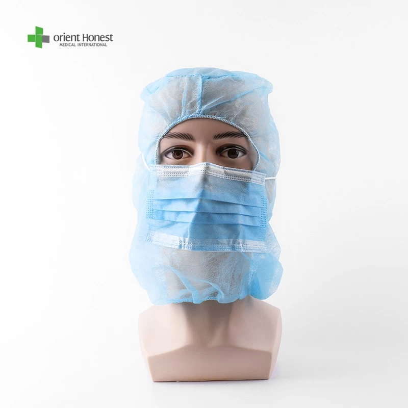 Disposable Space cap with masks for food factory medical suppliers
