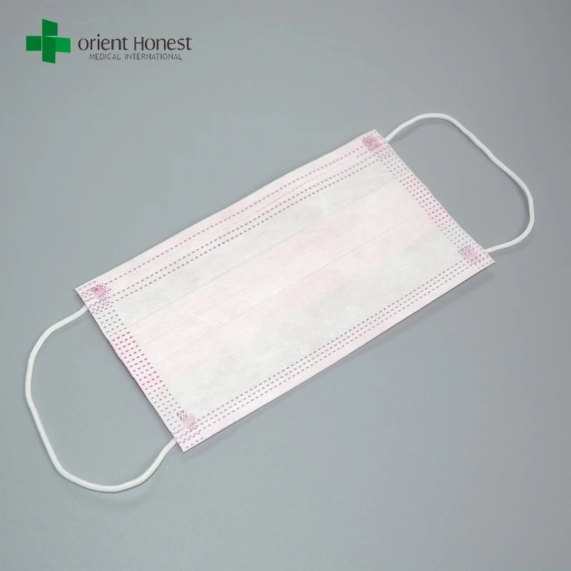 Disposable face mask suppliers China , 3 ply nonwoven mouth covers , TYPE IIR dental mask
