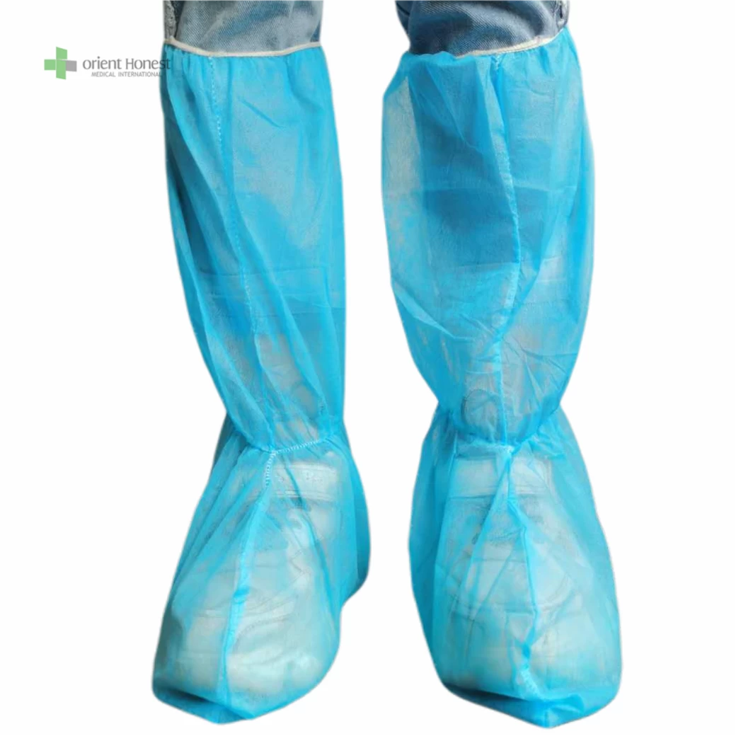 Cina Pabrikan medis boot cover non woven ukuran besar sekali pakai pabrikan