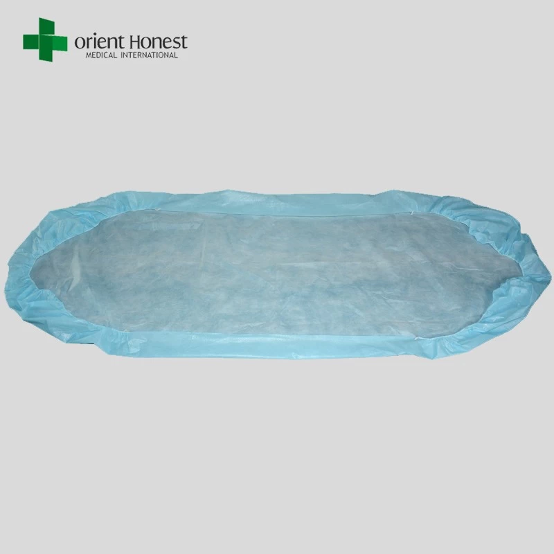 China Einweg-wasserdichte Bettlaken mit Gummibändern, den einmaligen Gebrauch Vliesbettlaken, Bettwäsche Einweg-Hersteller Hersteller
