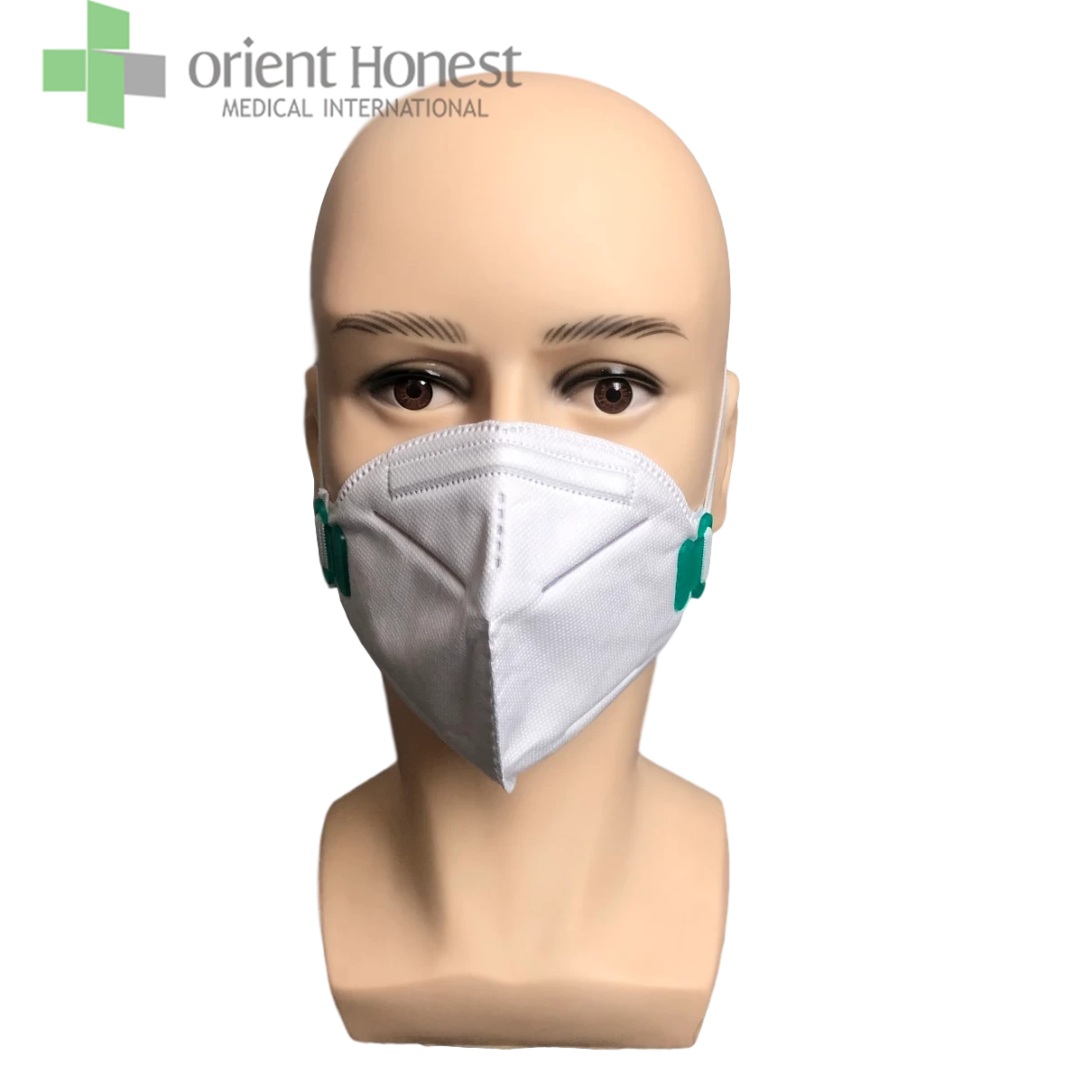 China Gefaltete PP-Einweg-N95-Atemfilter-Gesichtsmaske mit Ohrbügel Hersteller