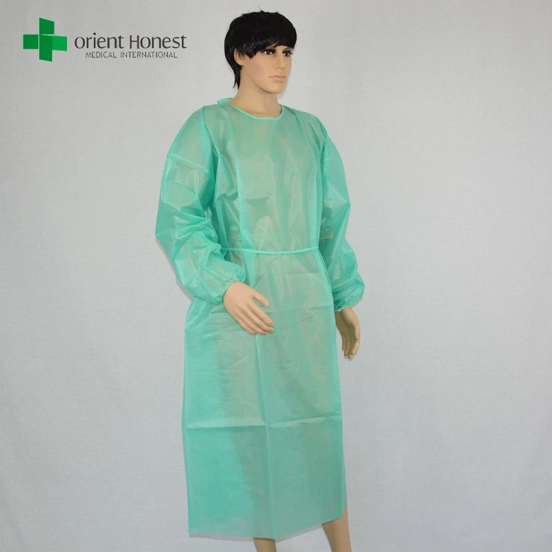 Green Color Isolation Gown