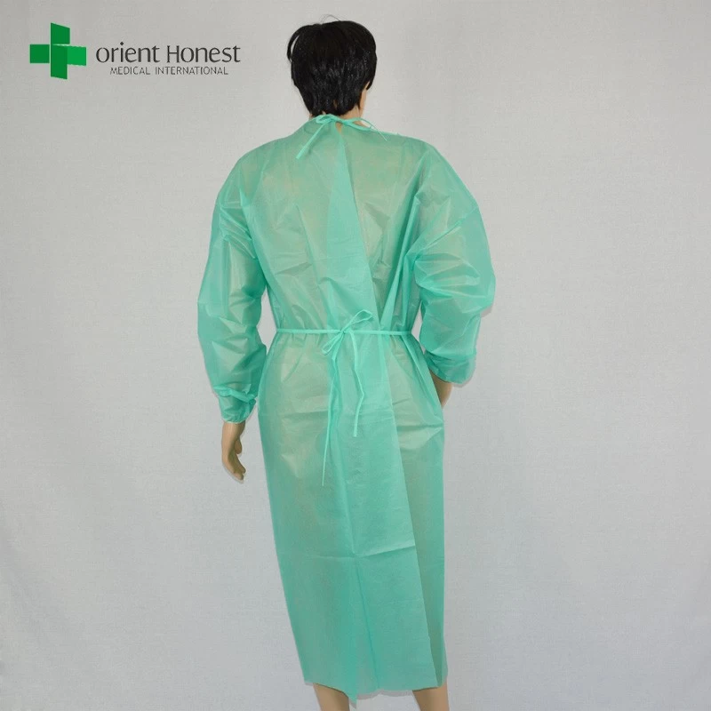 Green Color Isolation Gown