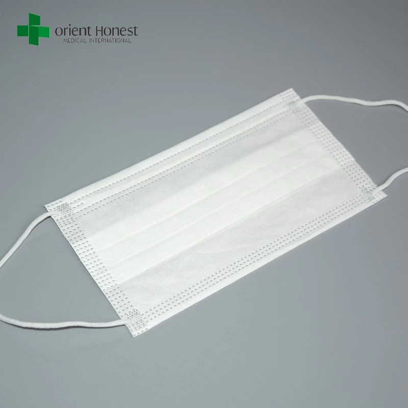 Hospital medical face mask sale , funny face disposable surgical mask , pleated simple design mask