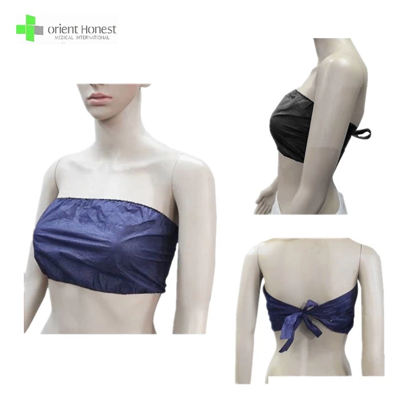 Hot sale sexy disposable spa bra panty set medical bra massage beauty salon used
