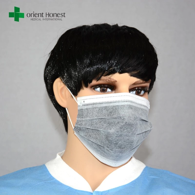 中国 業界では、活性炭マスク、医療用炭素マスク、カーボンフィルターで4plys使い捨てのフェースマスクを使用して メーカー