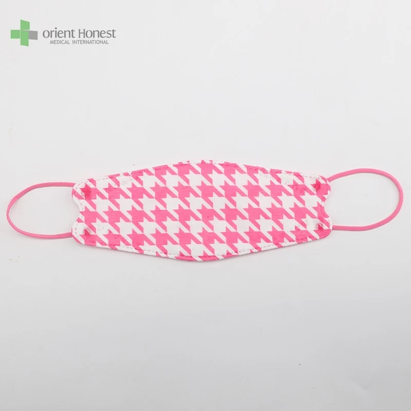 K94 houndstooth 4ply disposable face mask