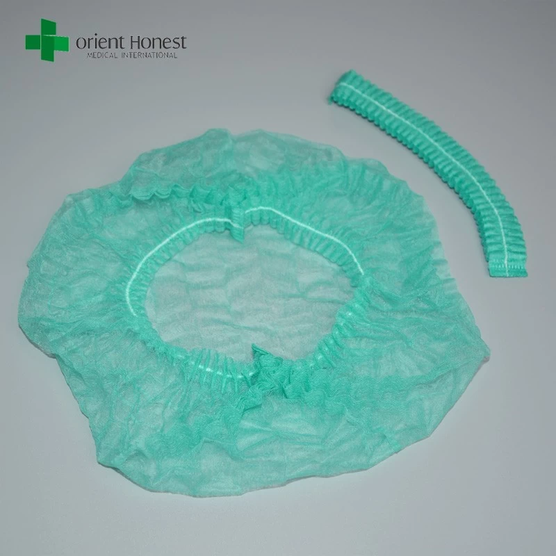 Medical Disposable Bouffant Caps Hairnets, Non-Woven, Non-Pleated Head Hair Covers，For Medical, Labs, Nurse, Tattoo, Food Service, Hospital, Cooking