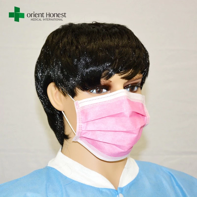 China máscara não tecido plissado rosto, modernos máscaras cirúrgicas, enfermeira e máscara protetora paciente fabricante