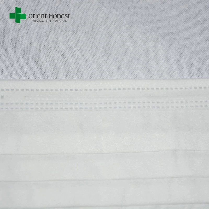 Nonwoven tie on surgical mask , 3 plys surgical face mask , factory for hospital masks