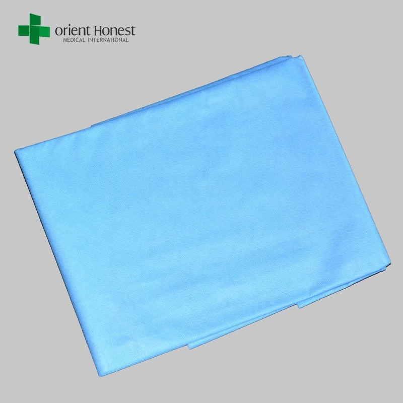 China One time use bed cover with elastic , fitted disposable bed sheets , sterile surgical sheet workshop manufacturer
