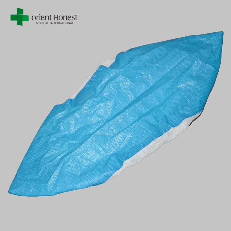 PE coated anti skid shoe cover,PE coated anti slip covers for shoes,disposable anti slip shoe covers