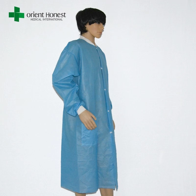 Surgical Lab coat with knitted cuffs medical supplier