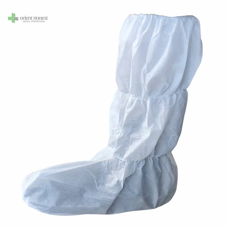 중국 White nonwoven  shoe & boot covers  Hubei wholesaler with ISO 13485 CE FDA 제조업체
