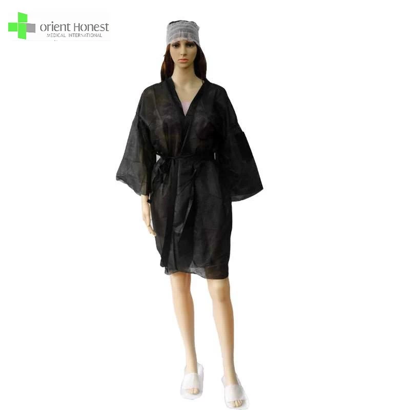 Wholesale Bath Robe Disposable Unisex Sauna Clothes for beauty salon