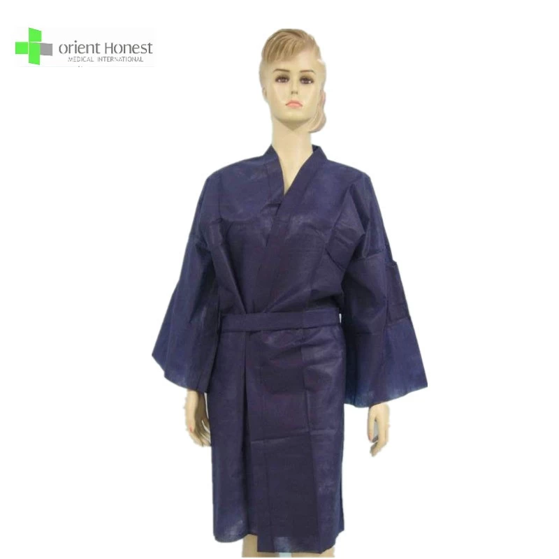 Wholesale Bath Robe Disposable Unisex Sauna Clothes for beauty salon
