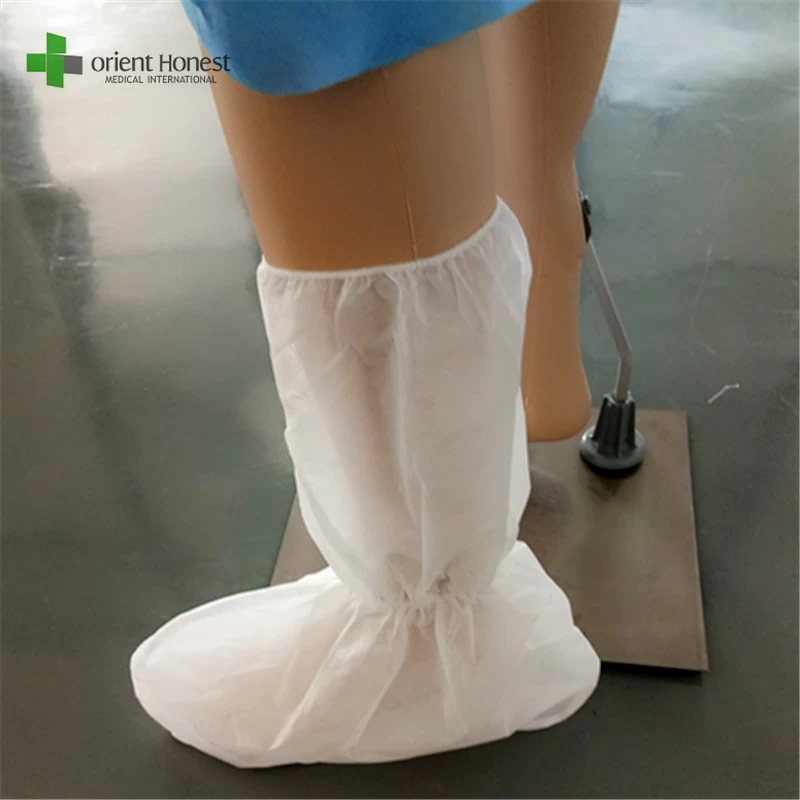 Xiantao supplier for customized PP nonwoven disposable medical footwear with elastic band
