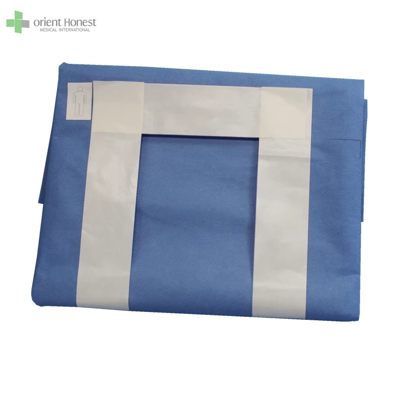 Biodegradable disposable EO Sterile Customized Surgery Cesarian section drape Pack set Used for Clinic