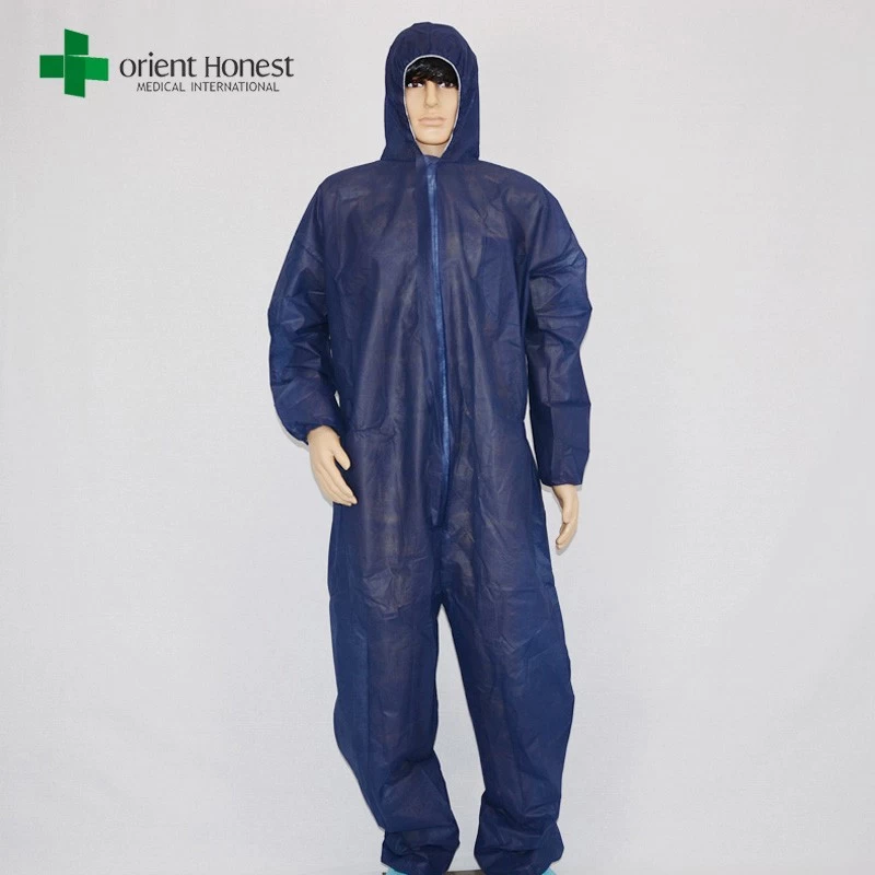 China disposable hooded coverall,disposable overall suit ,disposable protective clothing manufacturer