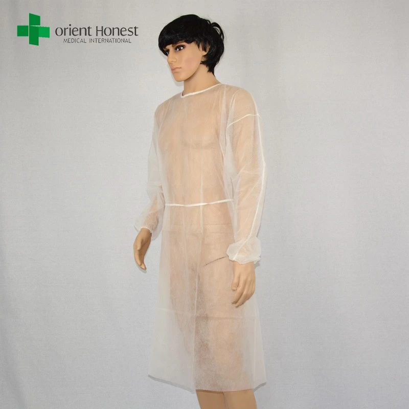 China Einweg-lange Hülse Isolation Kleid, China Fabrik Einwegvlies Isolation Kleid, medizinische Vliesisolierung Kleider Hersteller
