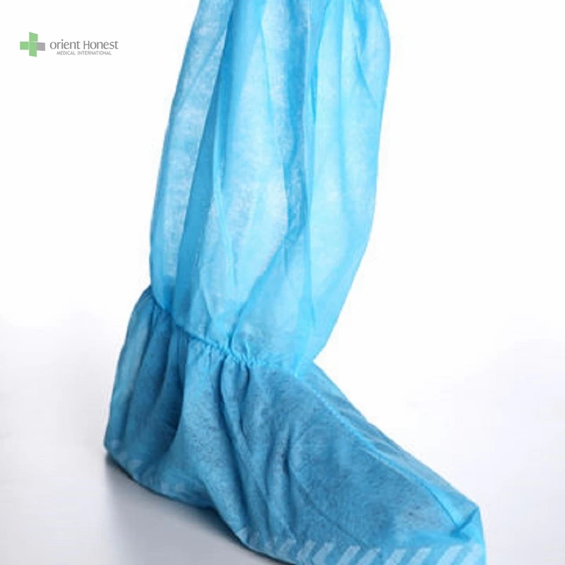 disposable non-woven boot cover with elastic hubei manufacturer