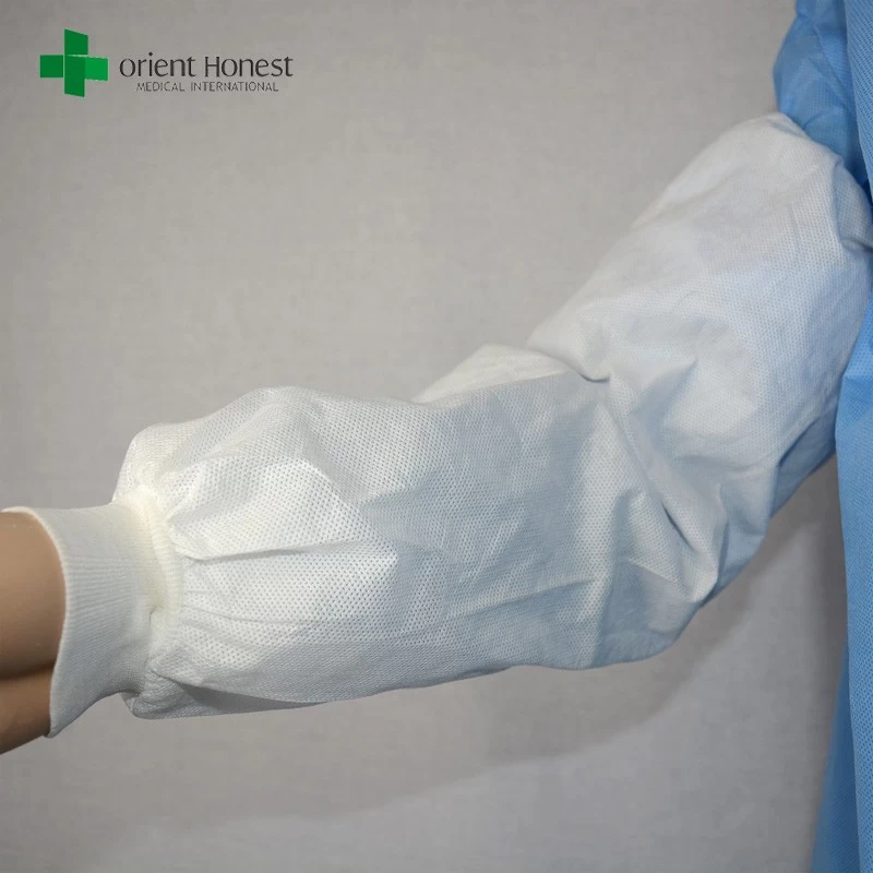 disposable waterproof arm sleeve, non-woven waterproof sleeve cover, SMS hospital oversleeve