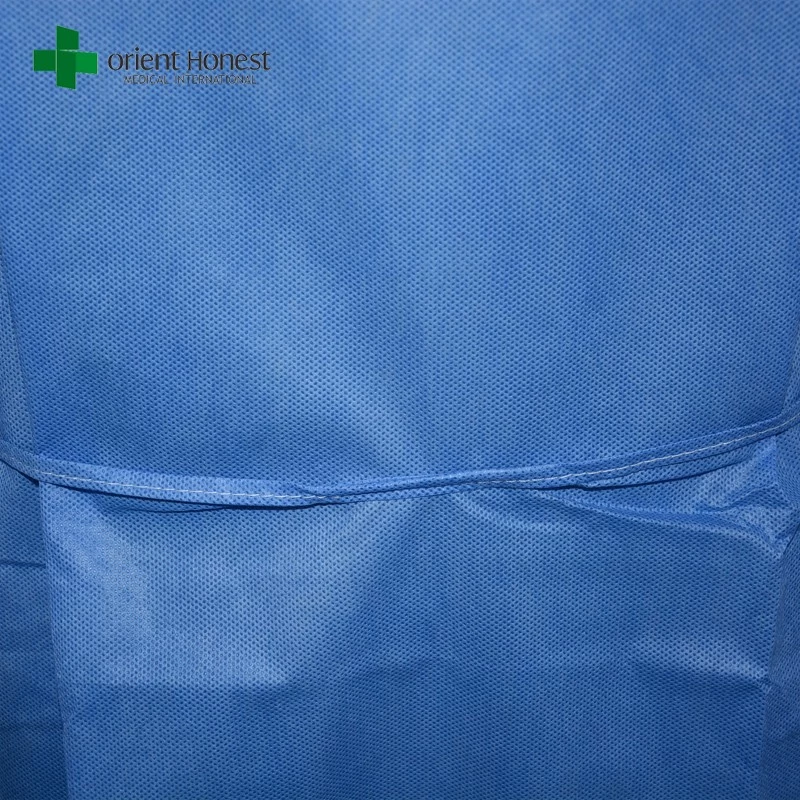 standard size SMS50g three defenses anti-static medical hospital use disposable surgery gown for wholesales In China
