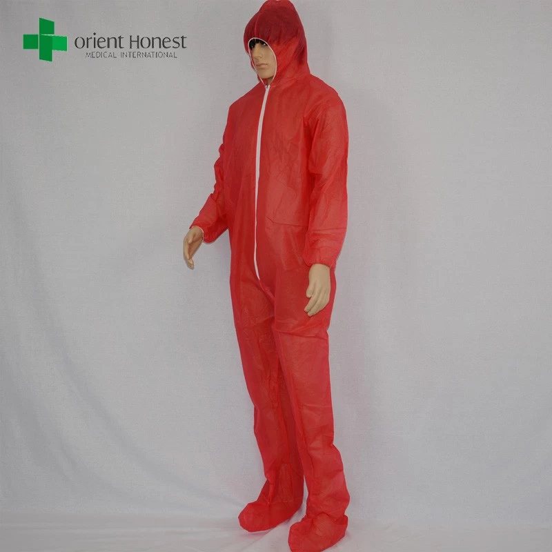 the best disposable hood and boot coveralls ,China water repllent safety coverall,the best manufacturer for cleanroom suits