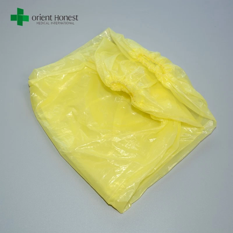 wasserdicht klare Kunststoffhülsen, medizinische Arm Ärmel, gelb PE  elastische Manschette Abdeckungen
