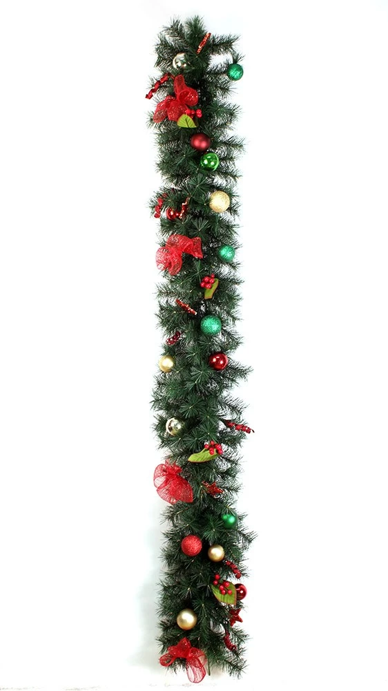 porcelana decoraciones de garalnd de pino de Navidad de 1,8 m fabricante
