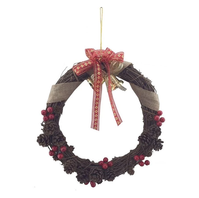 China 16" Christmas twig wreath manufacturer
