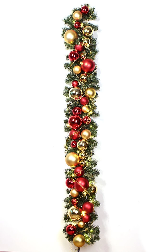 China 170 cm battery operated christmas garland manufacturer