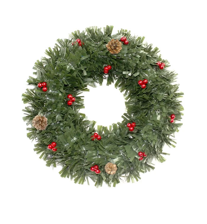 China 37cm Christmas decorations wreaths manufacturer