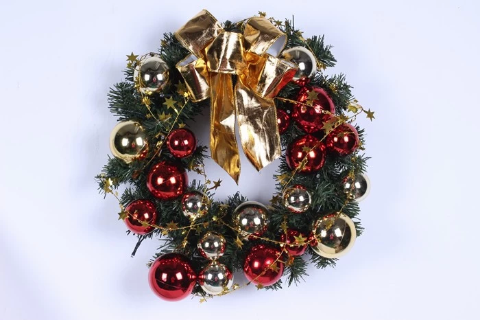 China 45cm PVC Wreath for Christmas manufacturer