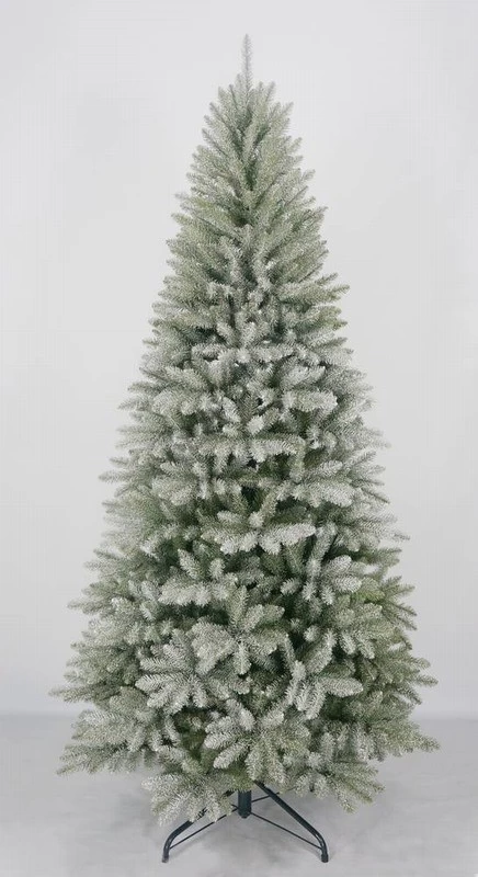 China 6-Ft pre-lit foldable artificial snow christmas tree manufacturer