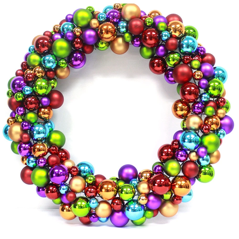 Chine 60cm Dia Hot Selling Decorative Christmas Ball Wreath fabricant
