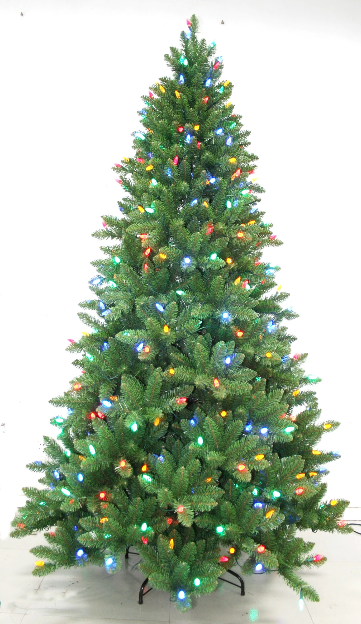 China 7.5' PE kerstboom decoraties, pre verlichte kerstboom, pre verlichte kerstboom fabrikant