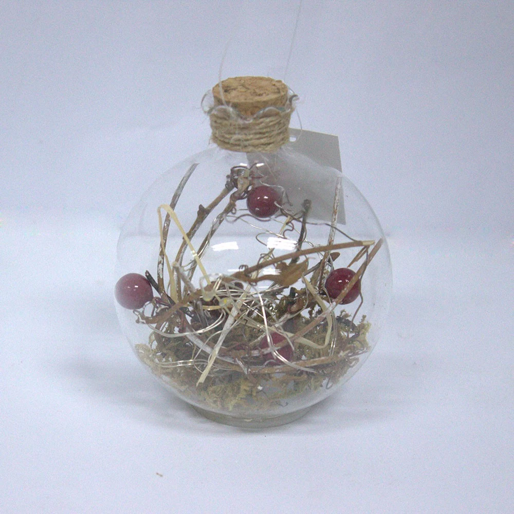 Chiny 80mm High Quality Xmas Decorated Glass Ball producent