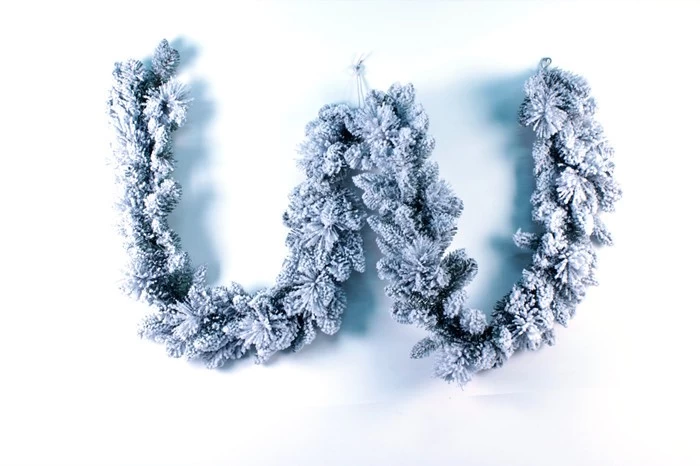 الصين 9 متر عيد الميلاد الديكور غارلاند البلاستيكية الثلجية. الصانع