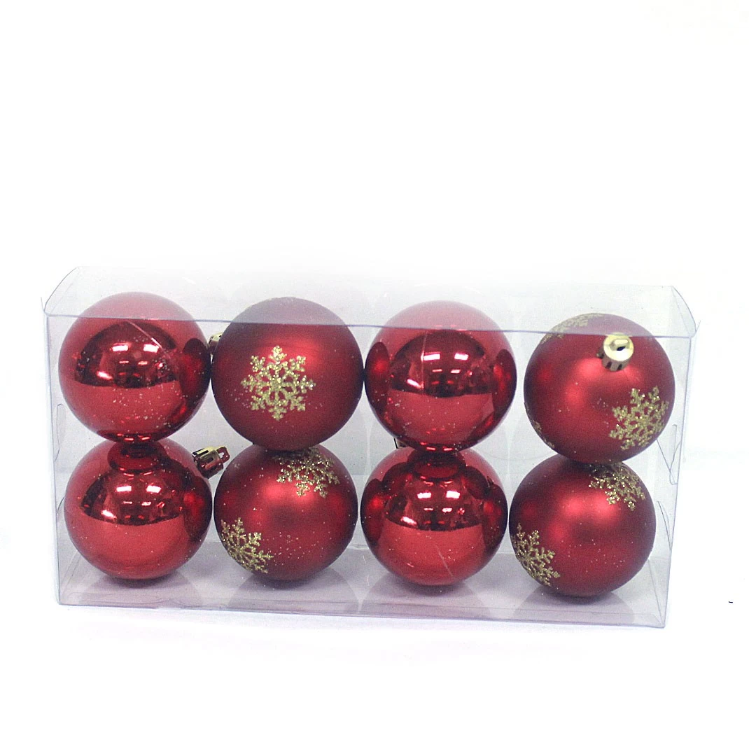 China Attractive Plastic Christmas Ornament Ball With Painting manufacturer