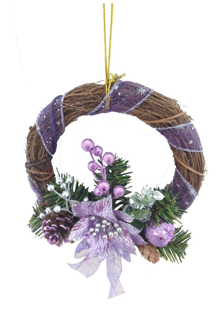 China Cheap christmas wreaths rattan ring manufacturer