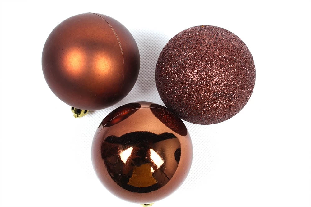 Chiny Boże Narodzenie brokat / Ornament piłka matowe / błyszczące producent