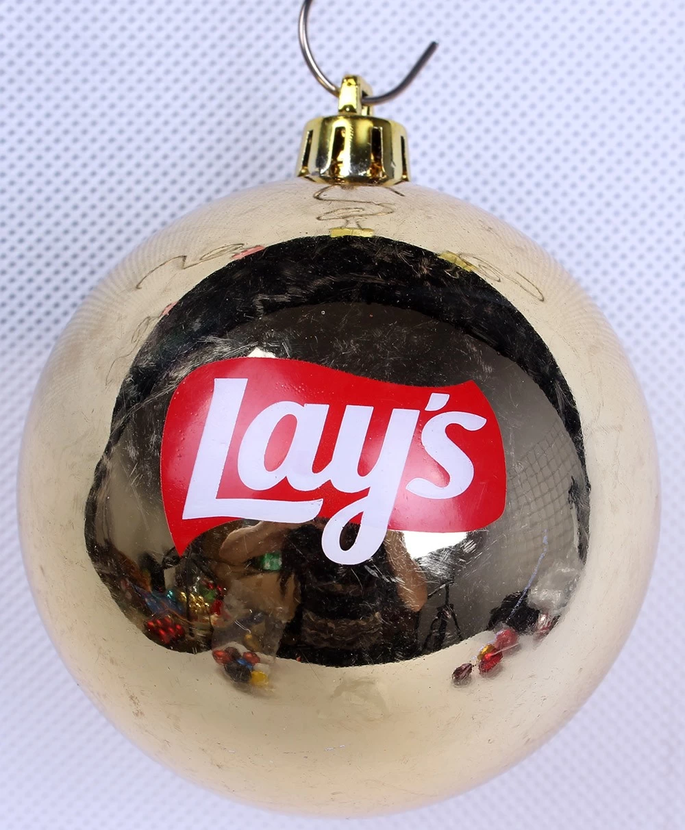China Aangepaste Christmas LOGO Ball ornamenten fabrikant