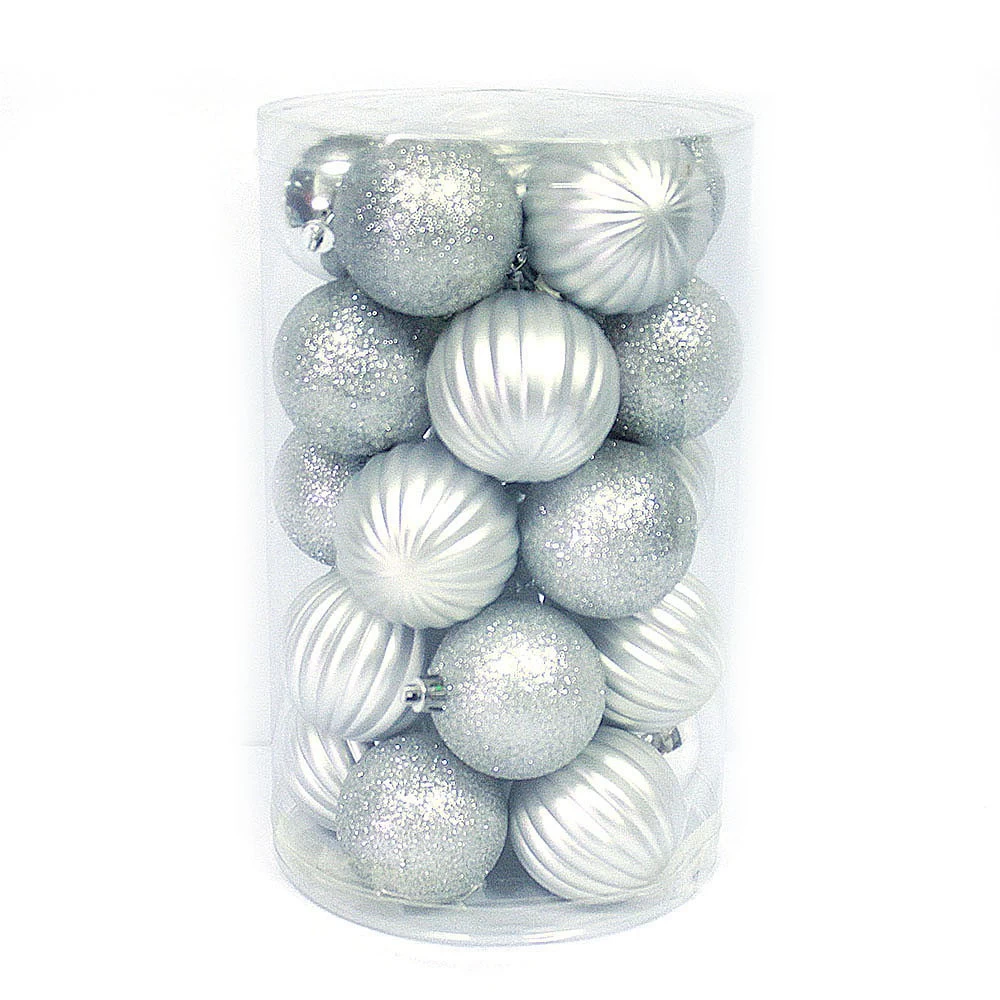 Chiny Decorating shatterproof plastic hanging Christmas ball set producent