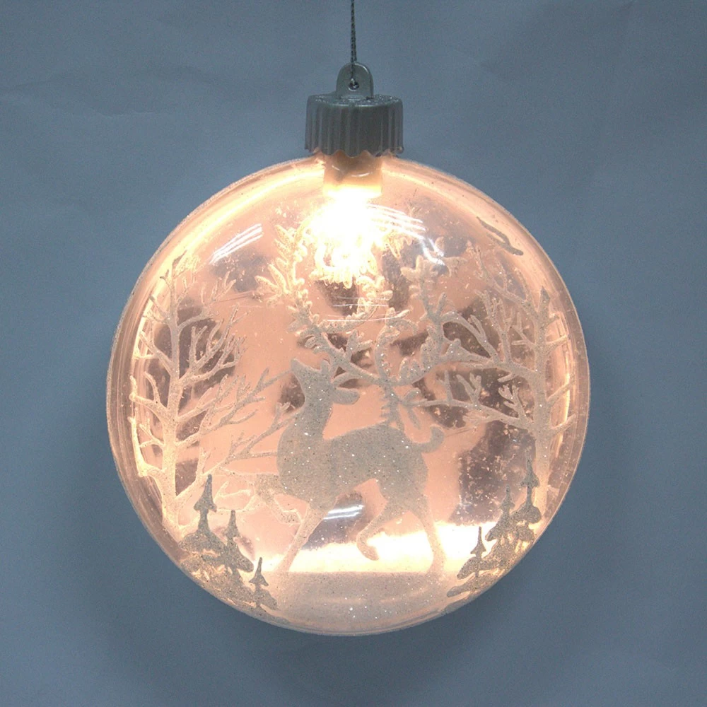 الصين Decorative Popular Lighted Xmas Hanging Ornament الصانع