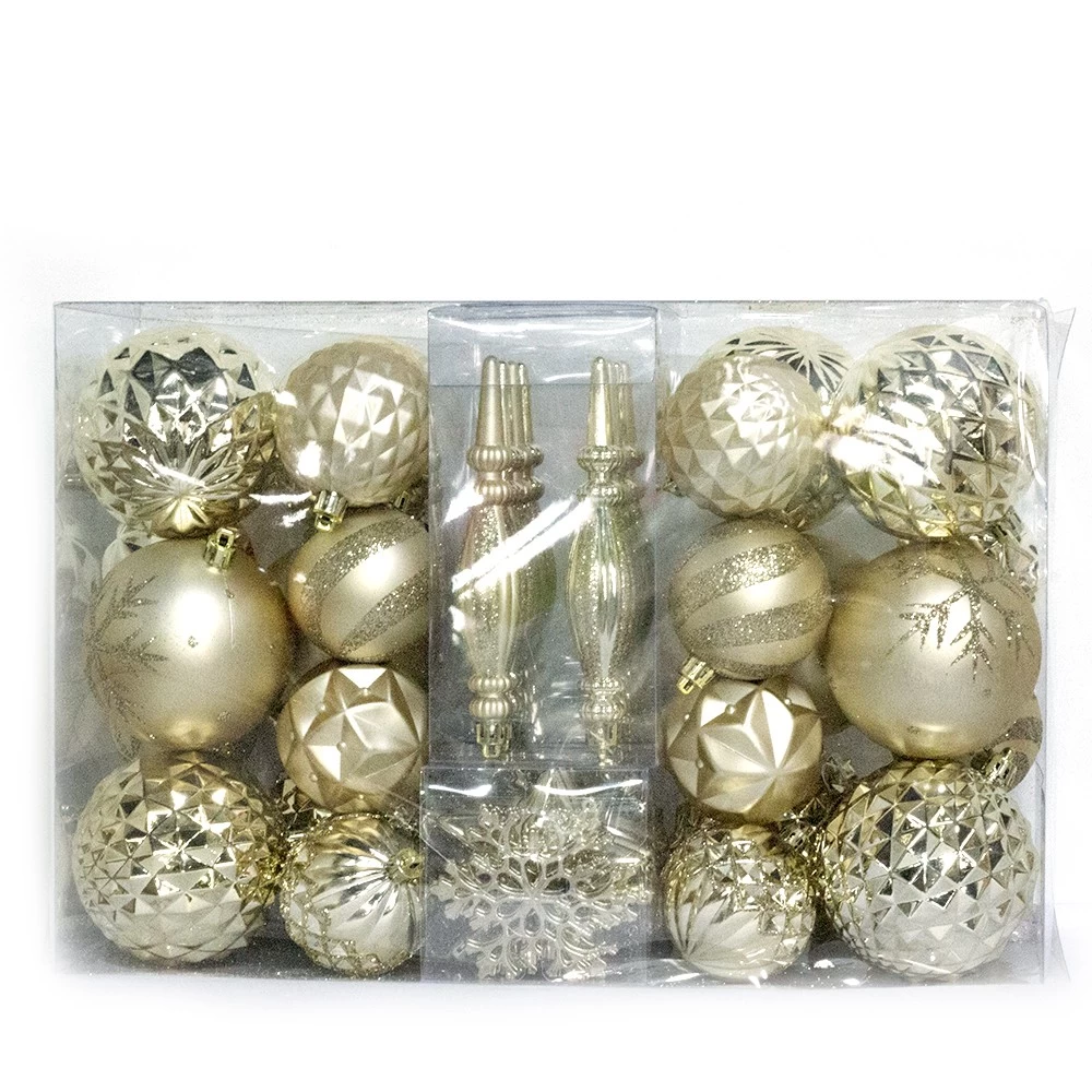 中国 Decorative new design plastic christmas tree ball 制造商